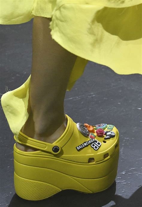 the balenciaga crocs were presented yesterday in paris