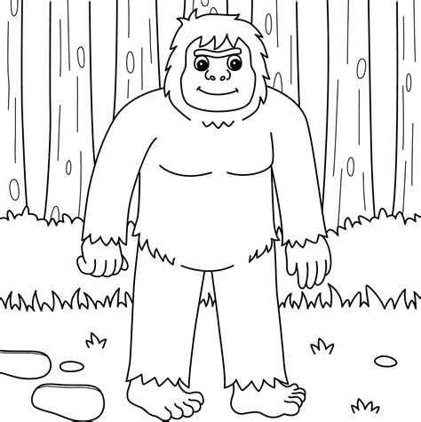 Bigfoot Printable Coloring Pages