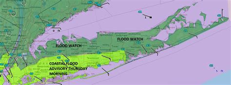 Flood Watch Coastal Flood Advisory Long Island Thursday - Weather Long Island