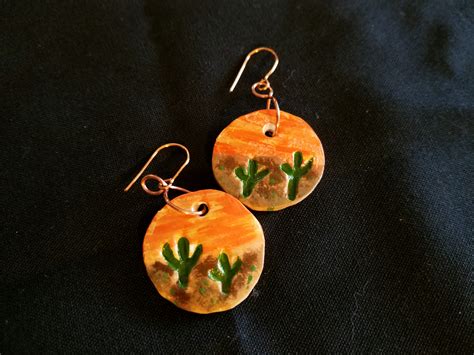 Air Dry Clay Earrings – Sunset in Arizona – Jewelry Making Journal