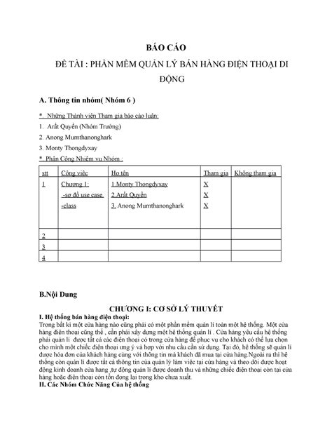Bai bao cao nhom 7 - bài mẫu - BÁO CÁO ĐỀ TÀI : PHẦN MỀM QUẢN LÝ BÁN ...