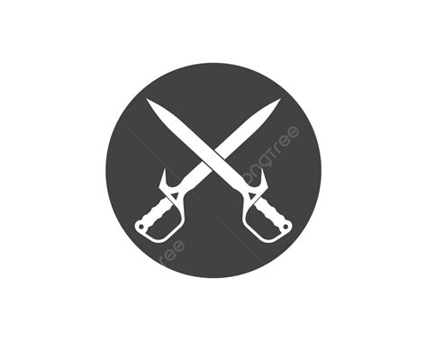 Sword Logo Icon Vector Illustration Design Sign Army Emblem Vector, Sign, Army, Emblem PNG and ...