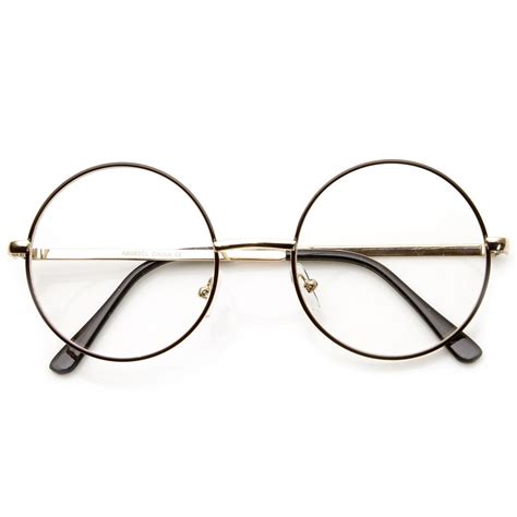 Vintage Lennon Inspired Clear Lens Round Frame Glasses 9222 | Round ...