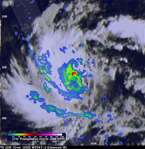 GPM Views Tropical Depression Twenty Five (25W) | NASA Global Precipitation Measurement Mission