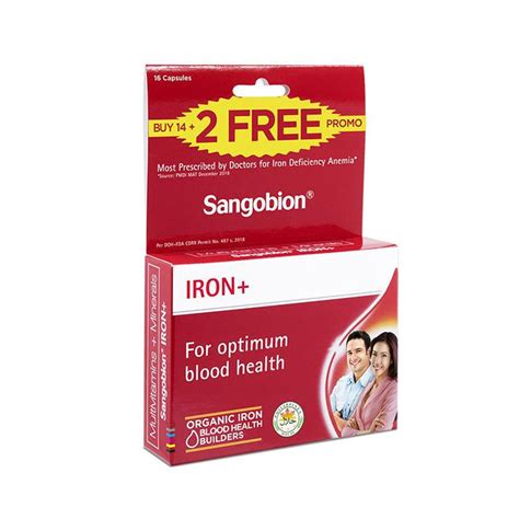 Buy Sangobion Iron Plus Capsule 14+2 Pack Online | Southstar Drug