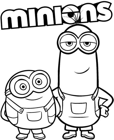 Minions coloring sheet | Minion coloring pages, Minions coloring pages ...