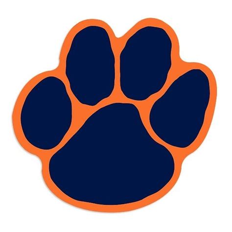 Auburn Tiger Paw Clipart | Tiger paw, Tiger paw print, Auburn tigers