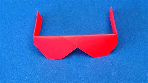 Origami Sunglasses. How to make Traditional Origami Su... | Doovi