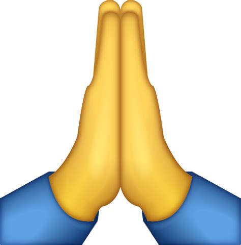 Download HD Emoji Emoji Pray Thankyou Thanks - Praying Hands Emoji Png Transparent PNG Image ...