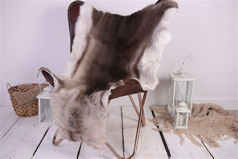 Reindeer Hide | Reindeer Rug | Reindeer Skin | Throw XXL EXTRA LARGE - Scandinavian Style ...