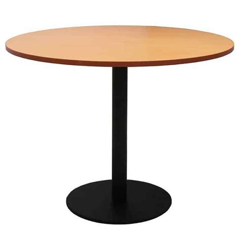 STACEY ROUND MEETING TABLE, BLACK DISC BASE | Fast Office Furniture