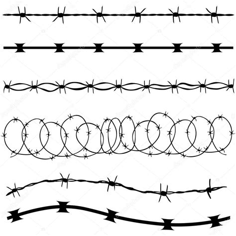 How To Draw A Barbed Wire Fence