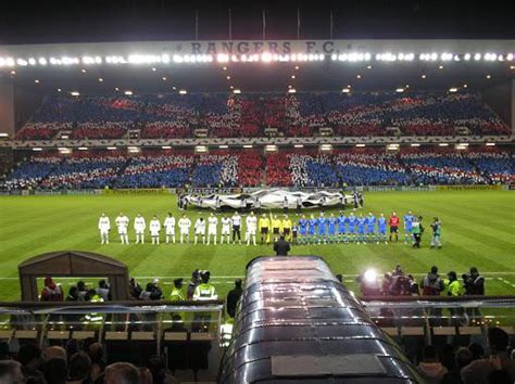 Huge Tifo at Ibrox before kick off in the Champions League. Hopefully ...