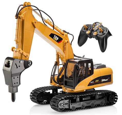 16 Channel Profesional Excavadora RC Control Remoto | Excavator toy ...