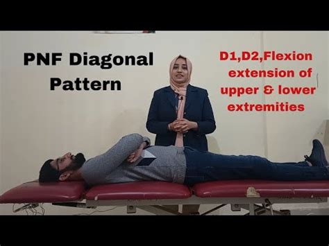 PNF diagonal pattern |Part 3| D1 and D2 flexion and extension of upper and lower extremity - YouTube