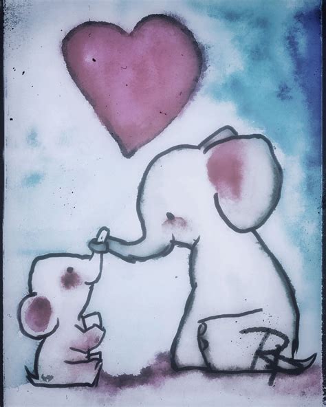 Elephant love | Elephant, Elephant love, Art