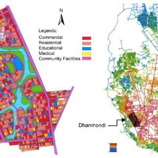 Thana Boundary map of Dhanmondi, Dhaka (Source: LGED, 2022). | Download ...