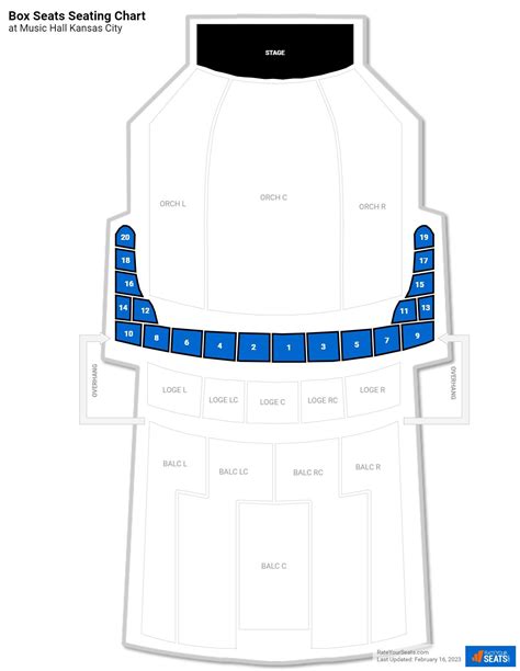 Music Hall Seating Chart Kansas City | Portal.posgradount.edu.pe