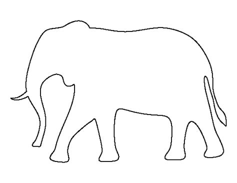 Printable Elephant Template