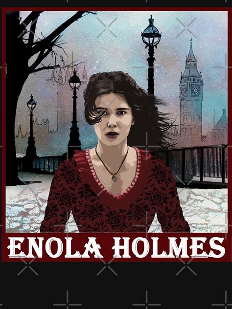 "Enola Holmes Fan Art" T-shirt for Sale by CarlCraddock | Redbubble | enola t-shirts - holmes t ...