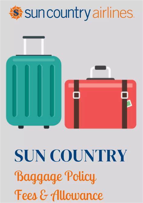 Sun Country Airlines Baggage Policy Fees & Allowance