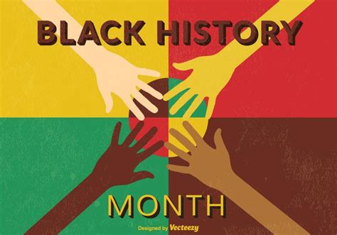 Retro Black Month History Vector Poster 137071 Vector Art at Vecteezy