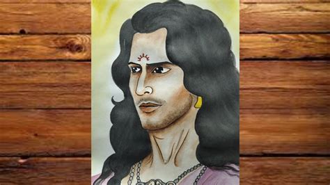 Karna drawing easy | karna drawing mahabharat | aham Sharma - YouTube