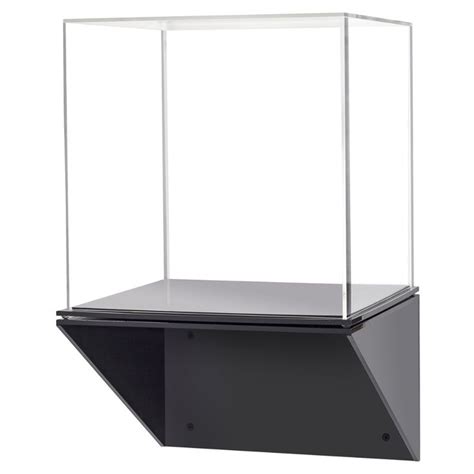 Acrylic Display Case with Black Wall Mount Shelf | Acrylic display case, Wall display case, Wall ...