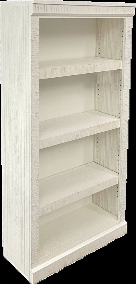 Delta 60 Inch Rustic White Bookcase | RC Willey