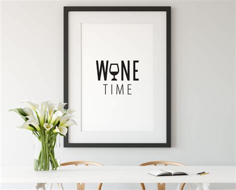 Wine Time Quotes Prints Set of 4 PLUS Cut Files SVG DXF - Etsy