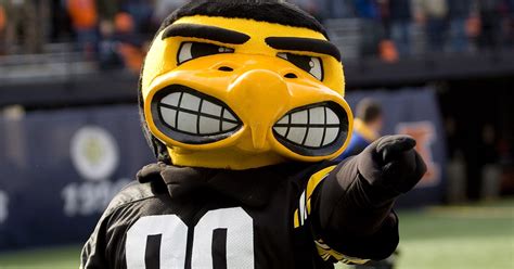 Iowa professor: Herky the Hawk ought to smile more