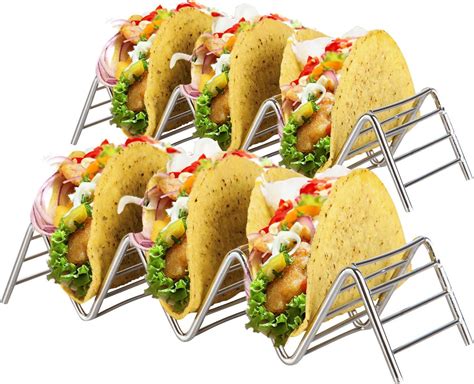 Wholesale Dishes & Plates At $2.34, Get Stainless Steel Taco Holder ...