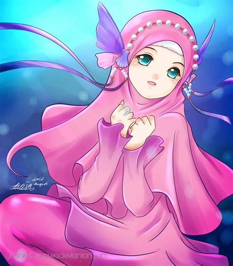 Pin by Marissa Womack on Lovely Muslim Girls ♡♡ (*´∇`*) | Islamic cartoon, Anime muslim, Hijab ...