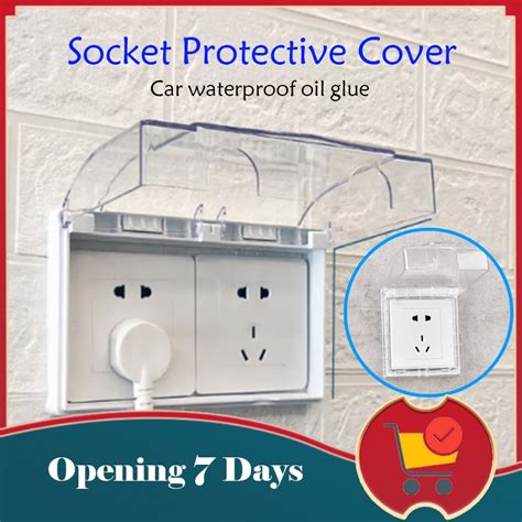 Wall Socket Waterproof Box Plate Switch Protection Cover Outdoor Socket ...