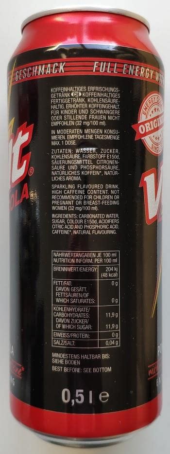 VOLT-Energy drink -cola-500mL-VOLT COLA POWER COLA-Germany