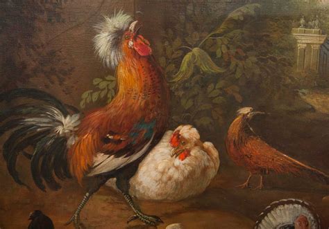 Pair of Late 19th-Early 20th Century "Barnyard" Paintings at 1stdibs