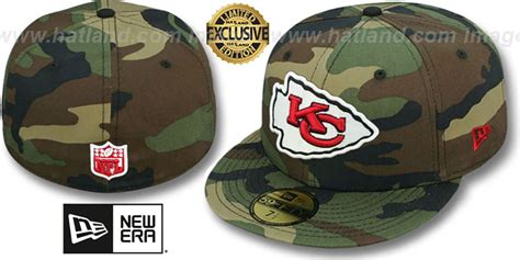 Kansas City Chiefs NFL TEAM-BASIC Army Camo Fitted Hat