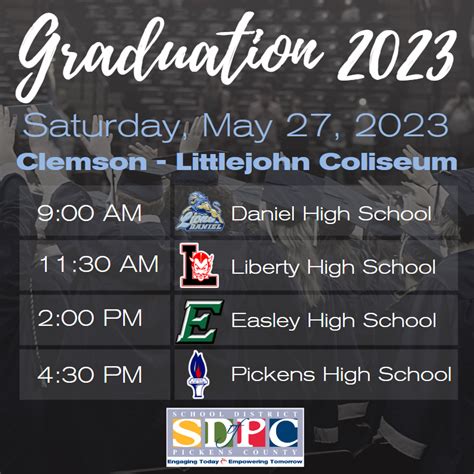 GRADUATION INFORMATION 2023 | D.W. Daniel High School