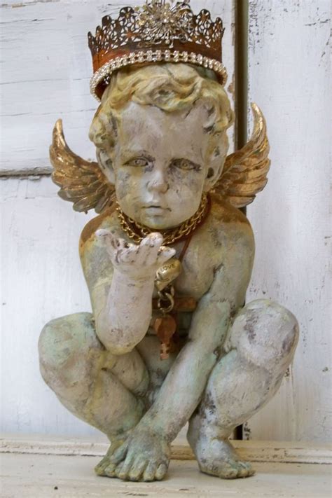 Cherub angel statue sculpture French Santos by AnitaSperoDesign