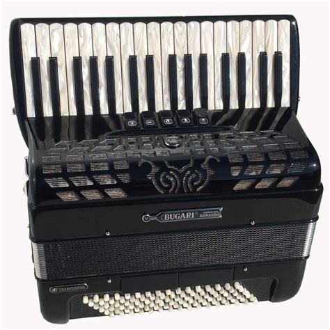 Bugari Artist Piano Accordion 3 voice 34 key 96 Bass with Hand Made Reeds Compact