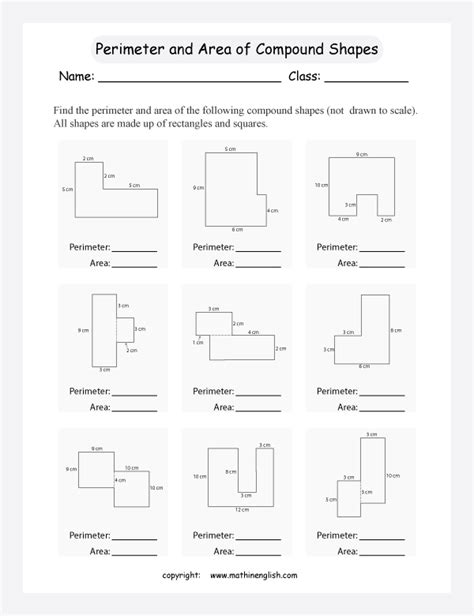 Area and perimeter worksheets grade 6 - safetylopi