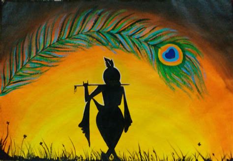 Buy Lord Krishna Handmade Painting by KALPANA BAGUL. Code:ART_5814 ...