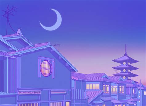 Moon Tokyo Aesthetic Wallpapers - Wallpaper Cave