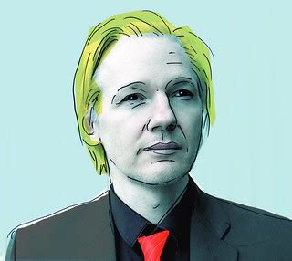 Julian Assange | Dibujo basado en la foto: Julian Assange, W… | Flickr