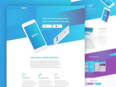 Astra - Landing Page by Andrea Cimino on Dribbble