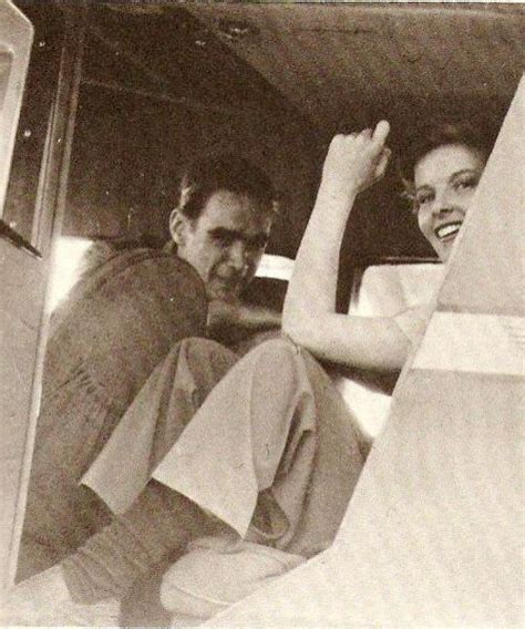 A rare picture of Howard Hughes and Katharine Hepburn in Howard’s airplane.