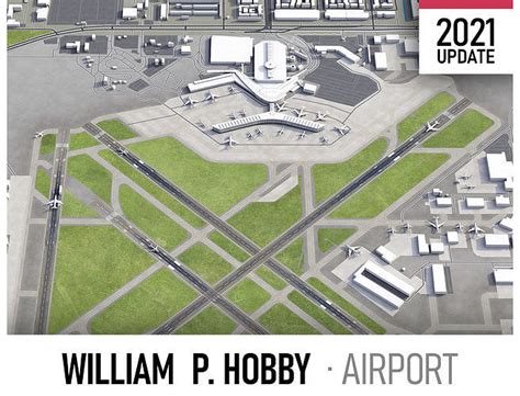 3D model Houston William Hobby Airport VR / AR / low-poly | CGTrader