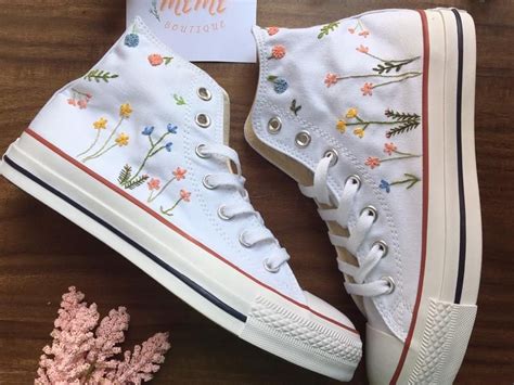 Embroidered converse Custom converse Chuck Taylor embroidered | Etsy in ...