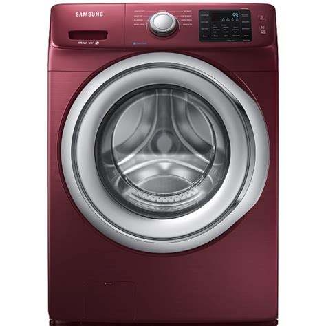 Shop Samsung 4.2-cu ft High-Efficiency Stackable Front-Load Washer (Merlot) ENERGY STAR at Lowes.com