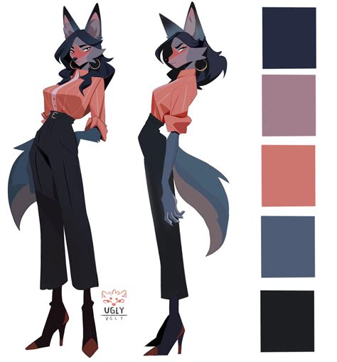 Female Wolf Character Sheet by UglyVgly on DeviantArt